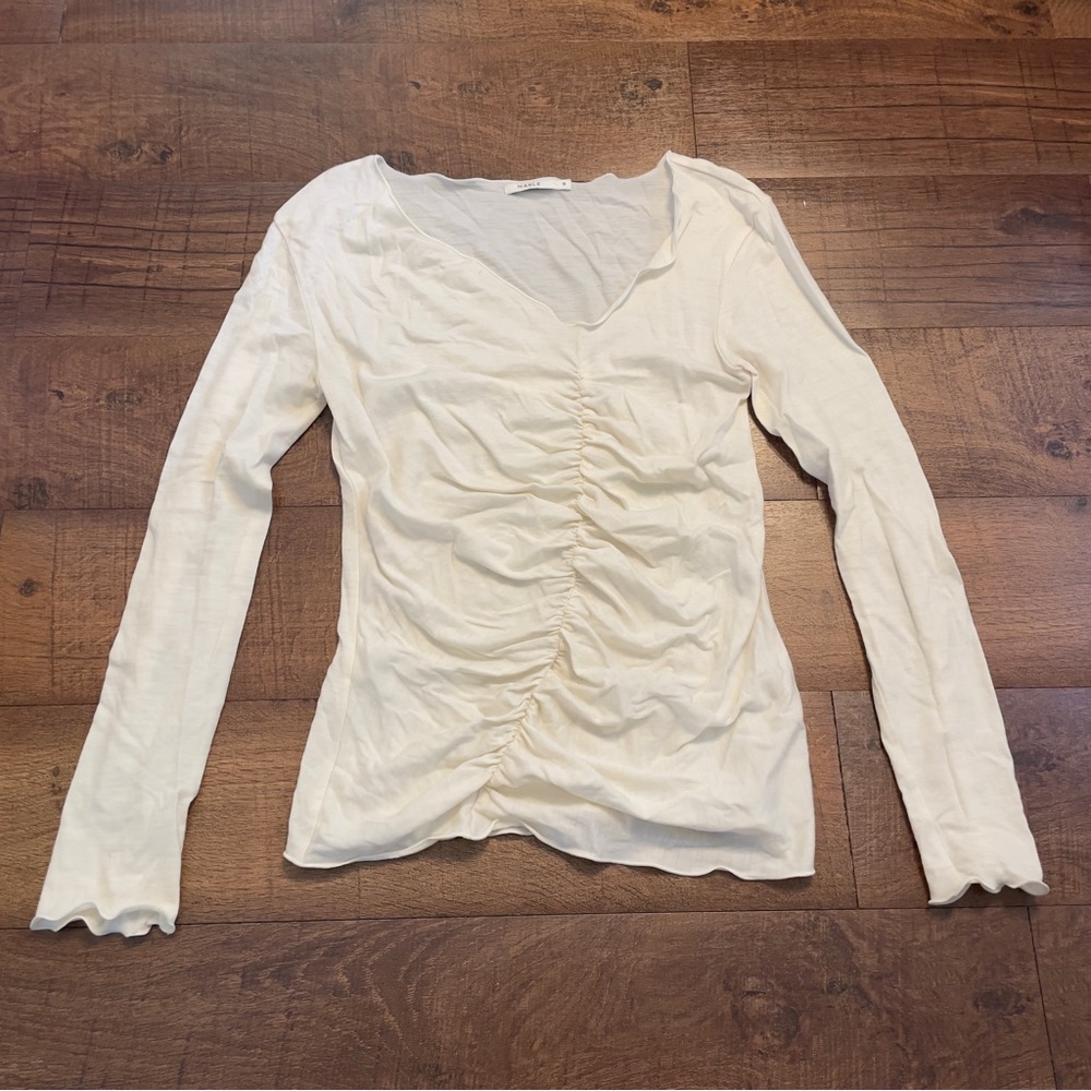 Marle Tasha Ruched Long Sleeve Top